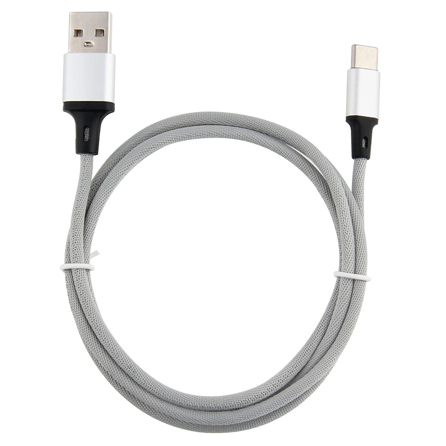 100 قطعة 1 متر نايلون USB نوع C كابل شحن سريع مايكرو مزامنة البيانات شاحن سلك الحبل آيفون سامسونج شاومي الهواتف الذكية