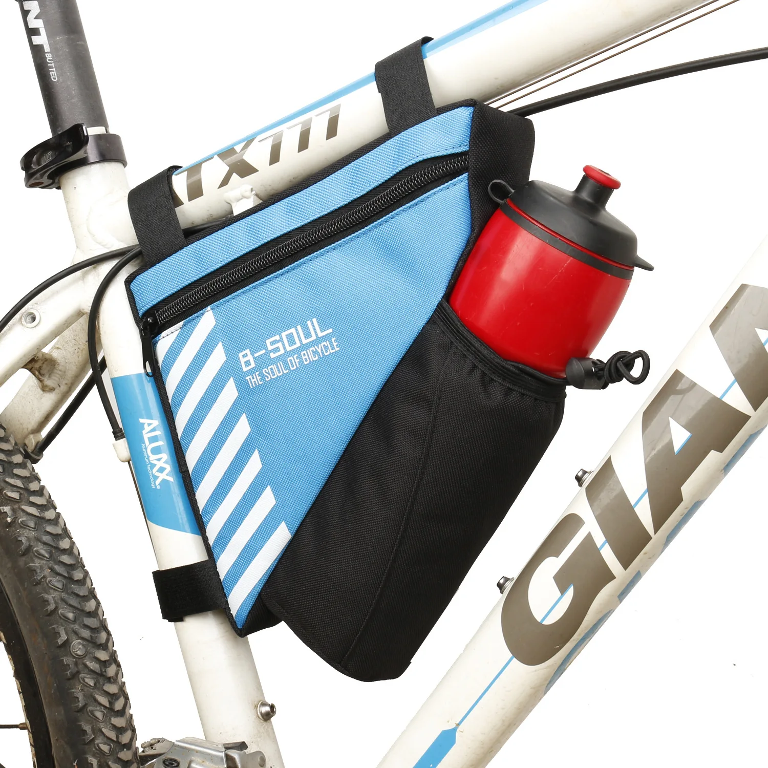 Dreipunktbefestigung Reittasche Große Kapazität Polyester Fahrradtasche B-soul Fahrradtasche Radfahren Fahrradzubehör Einfache Installation – Detail 14
