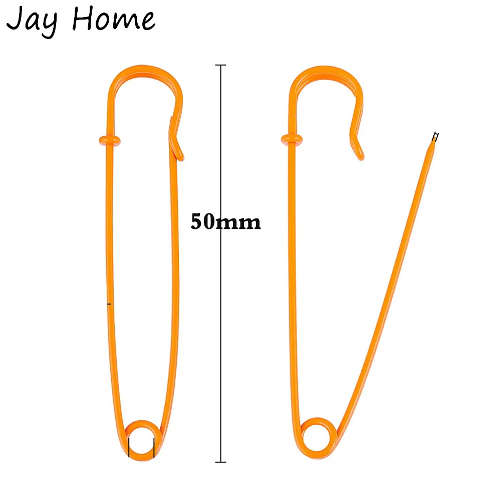 20 Heavy Duty agrafki 50MM Spray malowane żelazo agrafki szpilki do ubrań blokada sprężynowa szpilki do szycia łączniki do tworzenia biżuterii