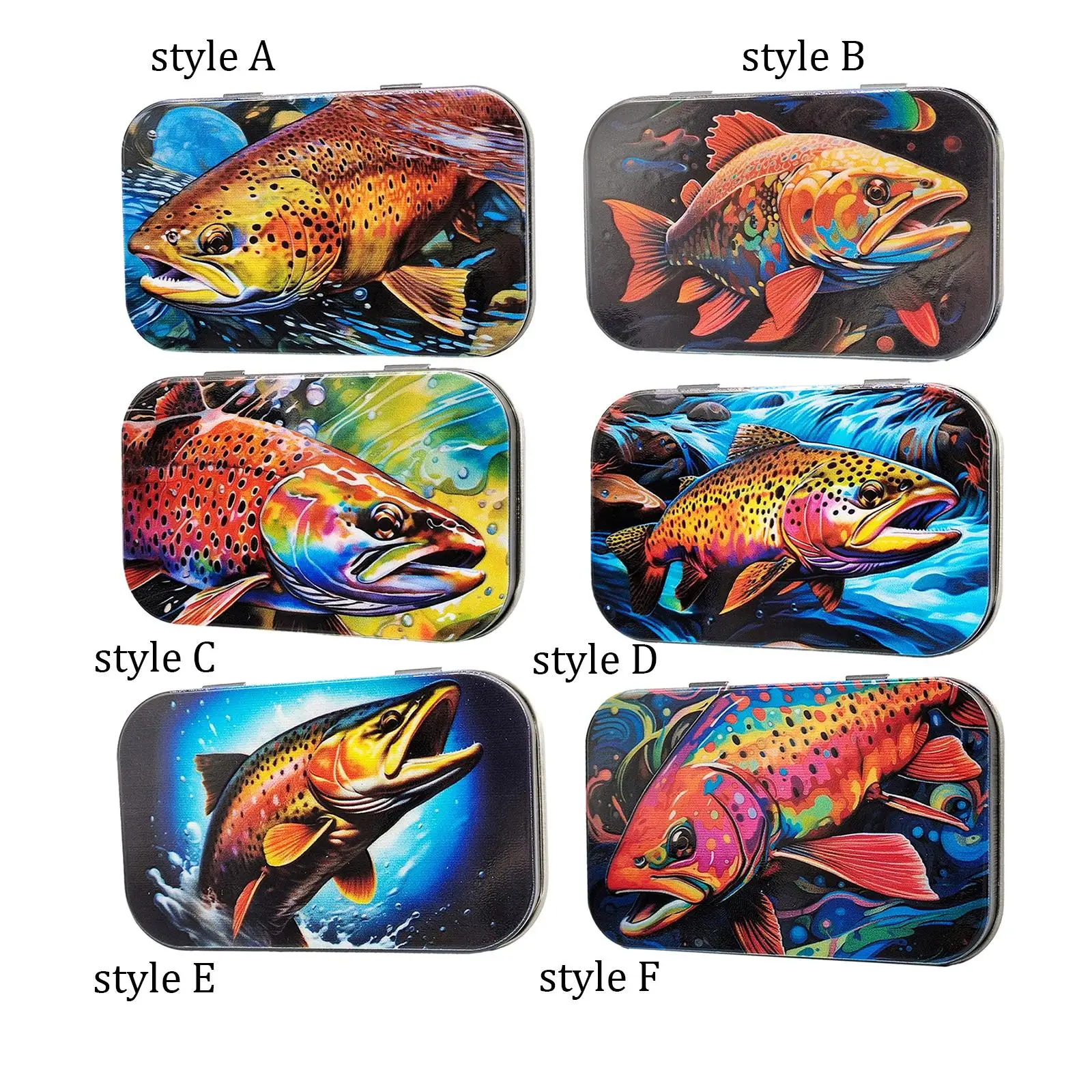 Portable Durable Fly Fishing Flies Box Practical Fly Hook Box Metal Sturdy Fishing Tackle Box,Fishing Tackle Organizer Accessori