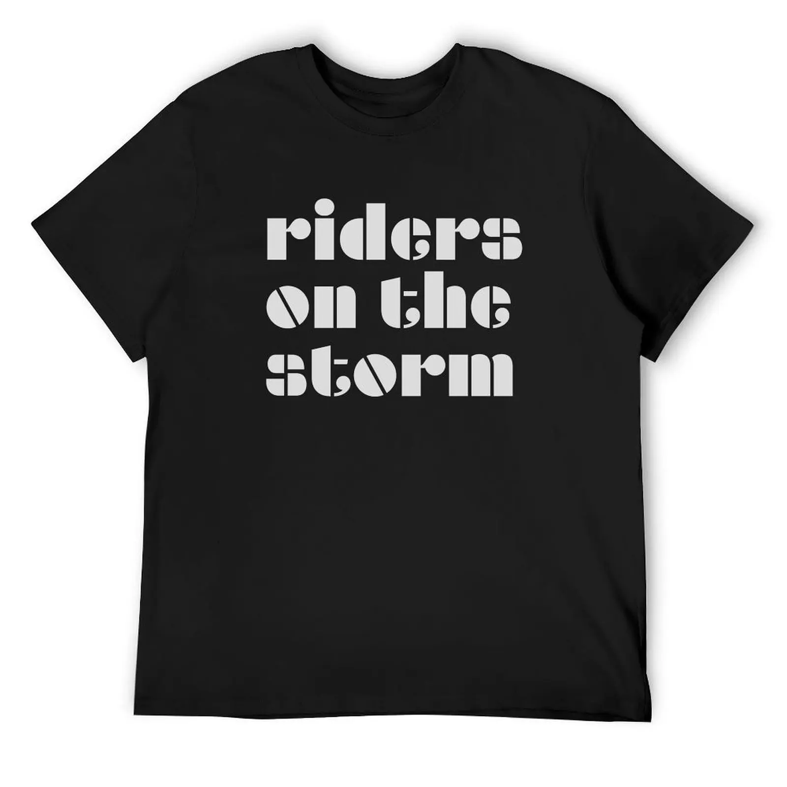 Riders on the Storm, historic rock and roll song. T-Shirt custom shirt man clothes blacks shirts graphic tee mens clothes