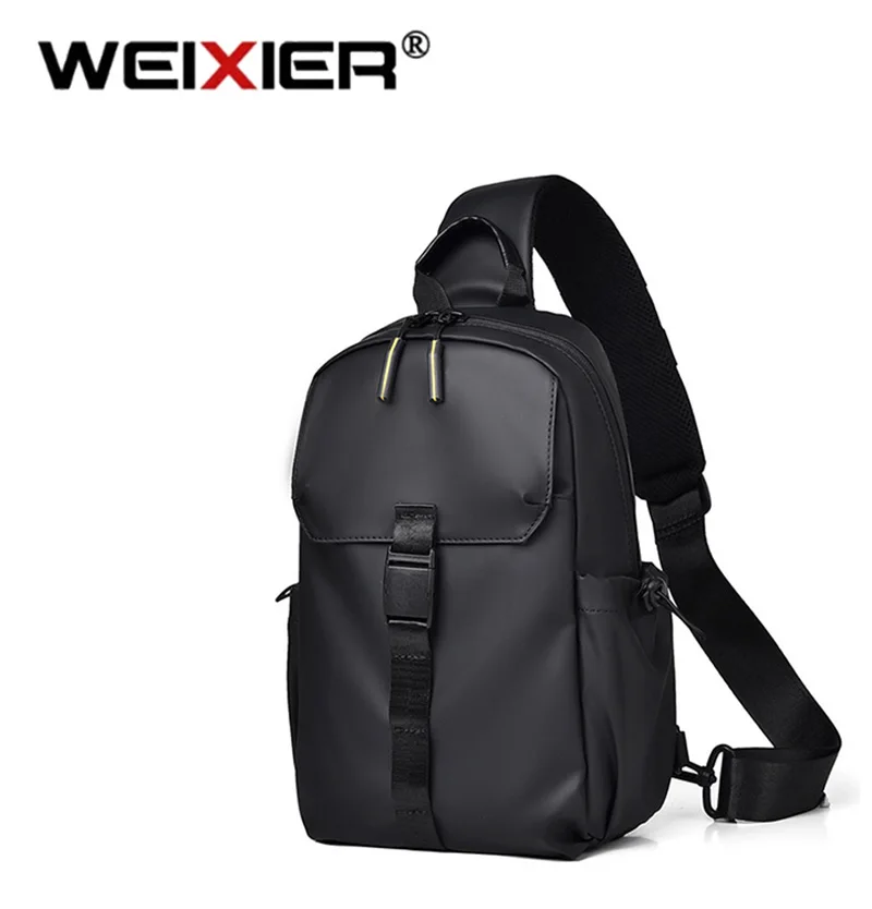 WEIXIER New High-End City Trendy Men Chest Pack Street Casual Functional Package Brand Oxford Cloth Outdoor Sports Cycling Bags