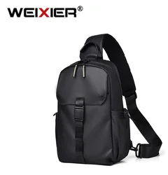 Weixier-High-End City Trendy Peito Masculino, Pacote Casual Funcional de Rua, Brand Oxford Cloth, Esportes ao Ar Livre, Bolsas de Ciclismo, Nova