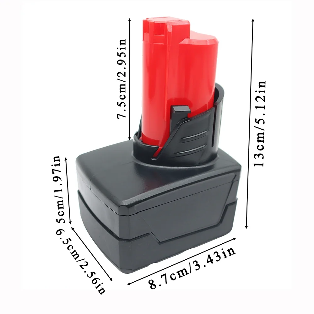 Imagem -04 - para M12-9 Bateria de Íon-lítio Caixa de Plástico Placa de Circuito de Proteção Pcb para Milwaukee 12v Bateria de Íon-lítio 48112411 Habitação Escudo