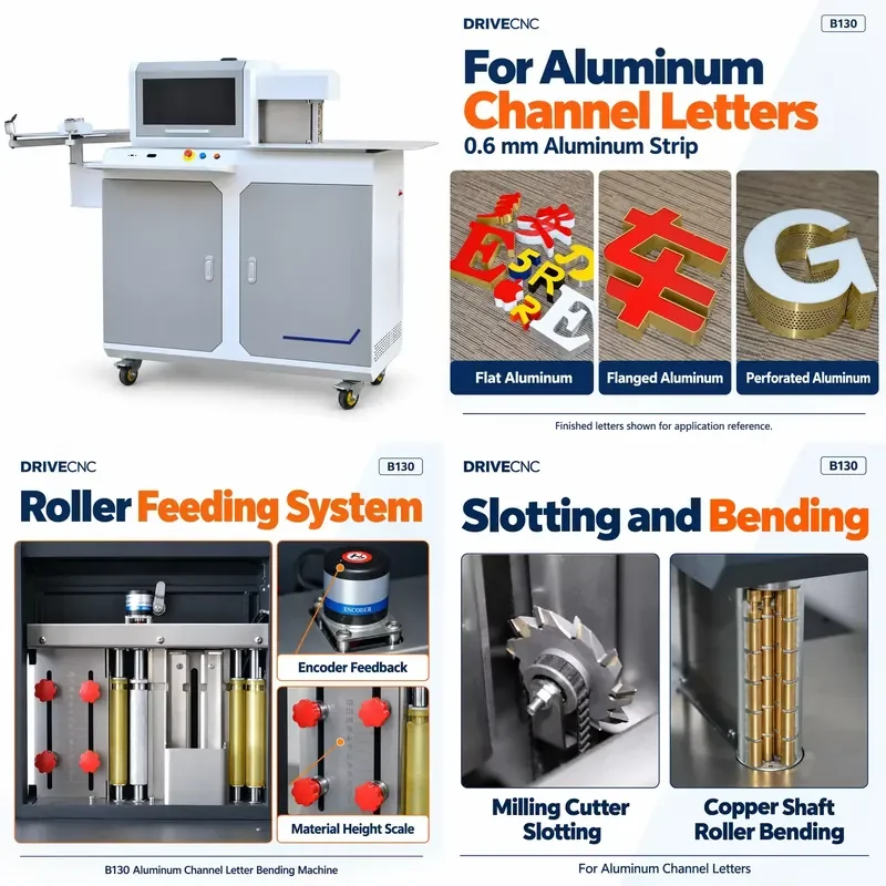 for B130 Automatic Bending Machine Aluminum Plastic Sign Making Equipment 3D Letter Making Equipment
