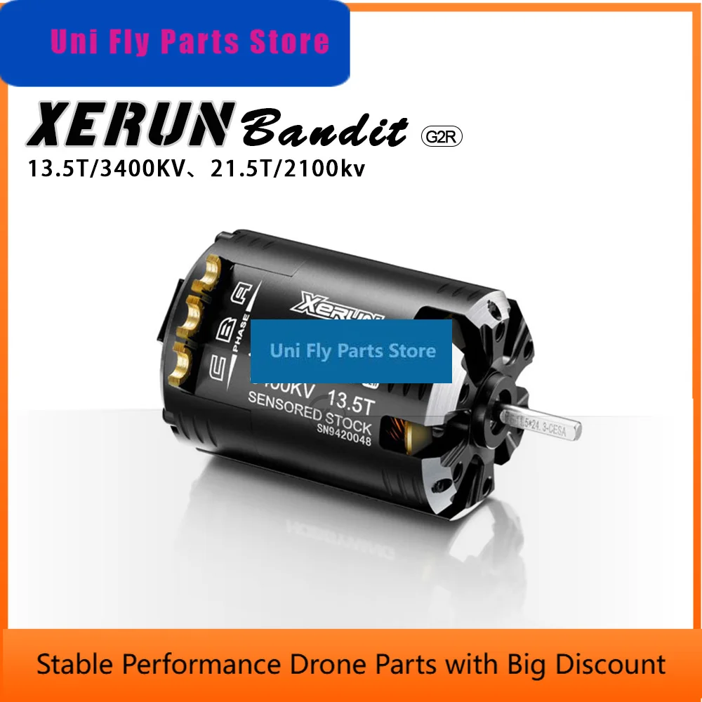SkyDElHOBBYWING Xerun V10 Bandit G2R Sensed Brushless 540 Motor 13.5T 3400KV/21.5T 2100KV Suitable For 1/10 Remote Control Model