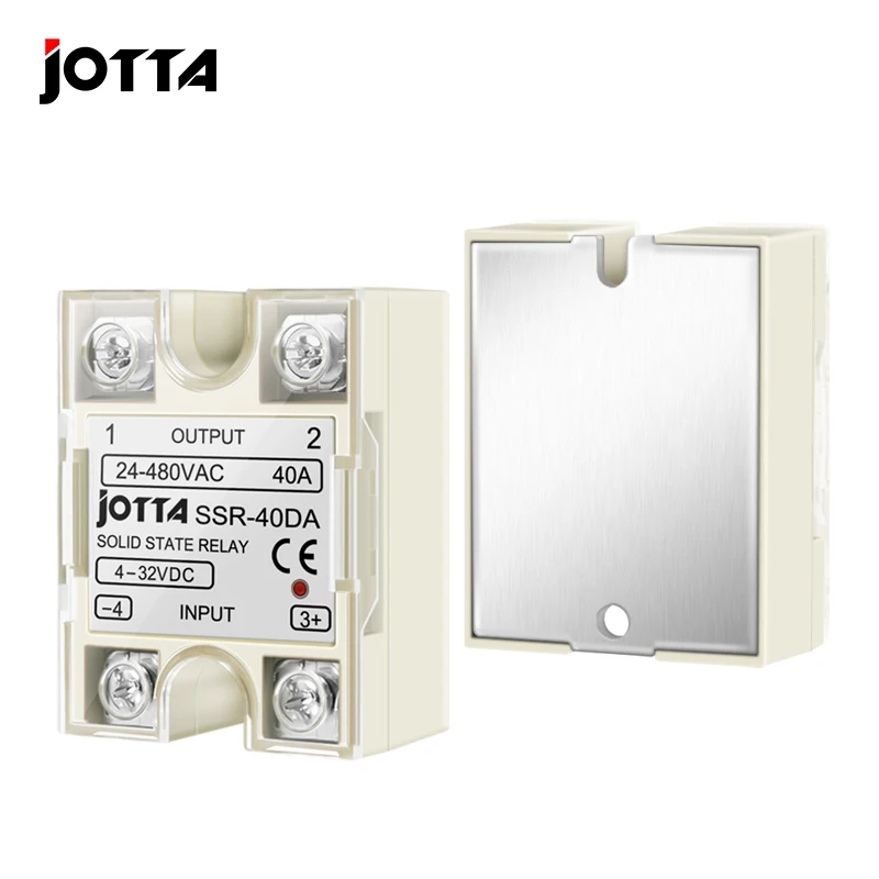 Solid State Relay Module SSR 10DA 25DA 40DA DC Control AC  Single Phase With Plastic Cover For PID Temperature Control