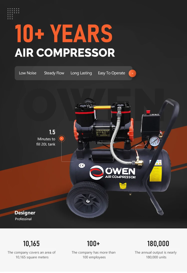 New 4 KW Multifunction Custom Design Italy Type Portable Painting Belt Industrial Electric Piston Pump Air Compressor Machine