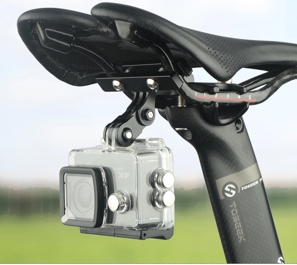 Fahrrad Sattel Schiene Rücklicht Halterung MTB Fahrrad Sattelstütze Winkel Einstellbare Basis Halter Passt Gopro Sport Kamera Rücklicht – Detail 16