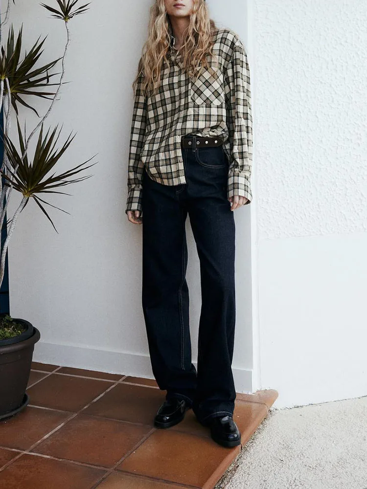 

Spring New Arrival Women's High Waist Wide Leg Long Jeans Pants Sli Versatile Slimming Trousers for Ladies