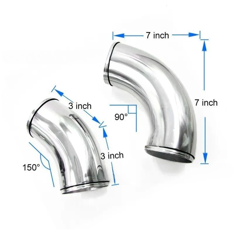 76mm Universal Cold Air Intake Kit 5-Stage Multi-Function Air Induction Pipe Modification Set for Automotive