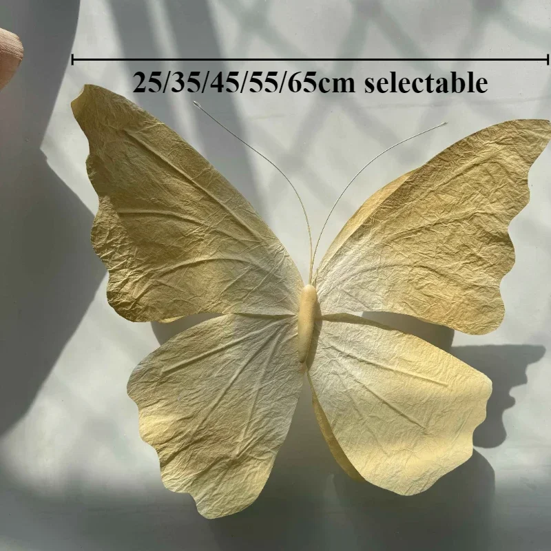 25-65cm Large Artificial Butterfly Simulation Paper Butterflies for Home Decor Wedding Backdrop Window Display Layout Decoration