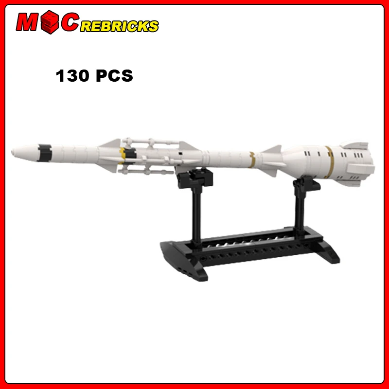 

MOC Space War Series SM-6 Rocket Missile Model DIY Assembling Bricks Building Blocks Education Boys Toys Kids Xmas Creative Gift