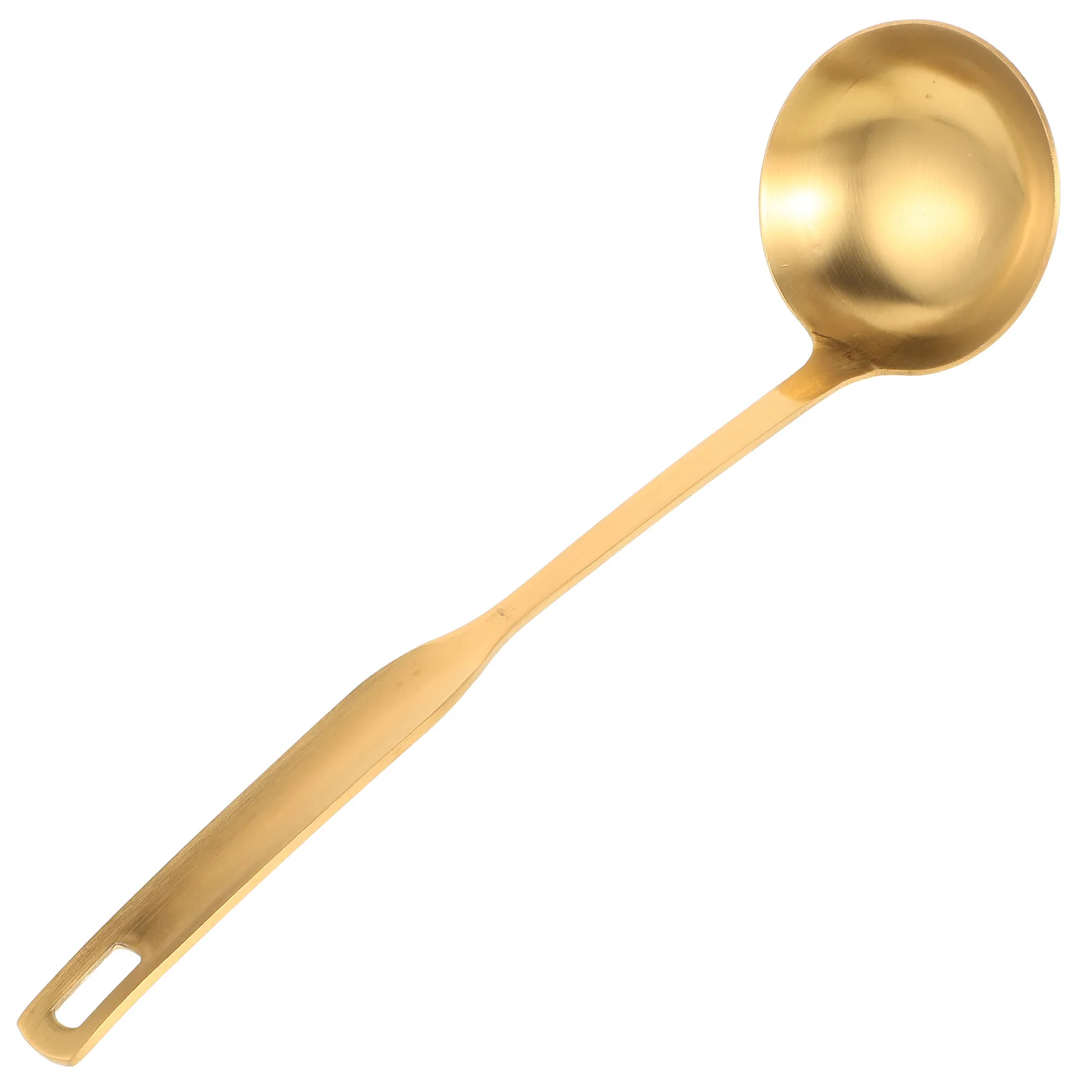 

Thickened 304 Soup Large Capacity Hot Hot Pot Pot Kitchen Tool Sauce Ladle Gold Soup Ladle Long Handle