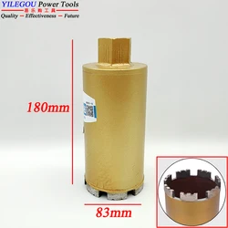 83x180mm Wet Diamond Drill Bit Diameter 83mm Length 180mm 83*180 Diamond Core Bit With Water Use For Concrete Wall Drilling Hole