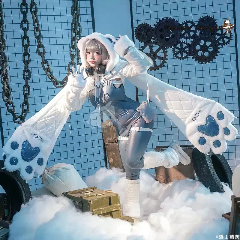 Kostum Cosplay Game Anime NIKKE Neve Gaun Jumpsuit Dewi Kemenangan Seragam Pesta Harian Karnaval Halloween Wanita