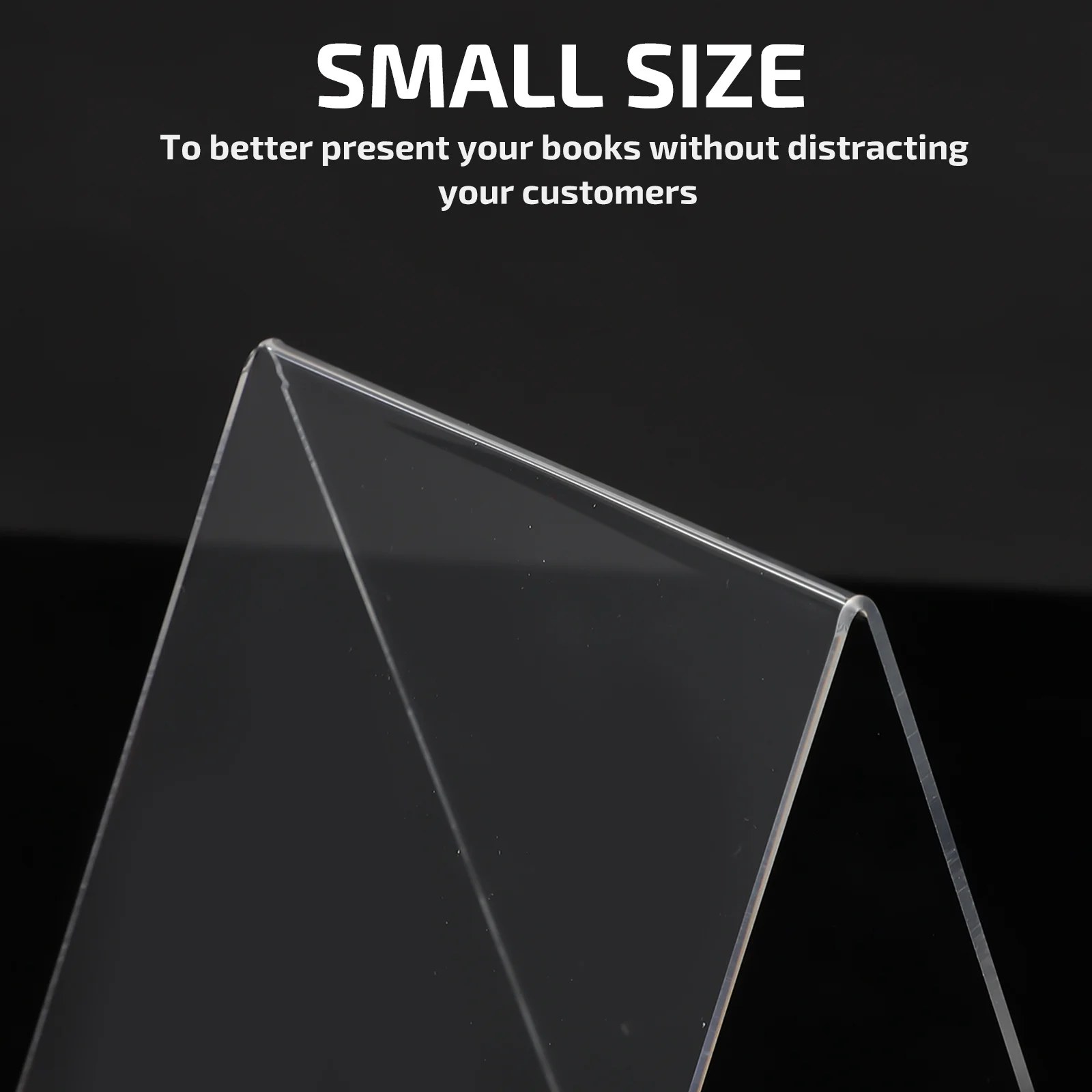 

for Transparent Bookends Bookshelves Display Stand Adjustable Clear Desktop Bookshelf