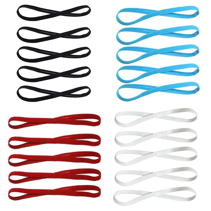 Picture 6: Elastic Absorbent Sweat Bands Yoga Running Fitness Headband Thin Sports Women Men Hair Bands Anti-slip Girls Hair Accessories