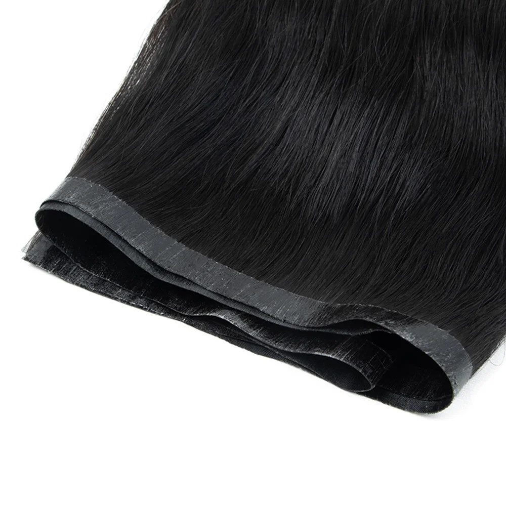 Seamless PU Tape Weft Human Hair Extensions Long PU Skin Weft Tape in Hair Extensions No Glue Human Hair For Fine Hair Long Weft