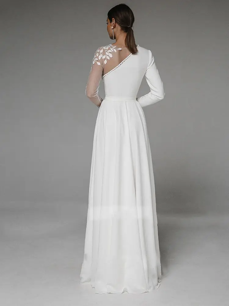 2024 Europe and the United States new light wedding dress white