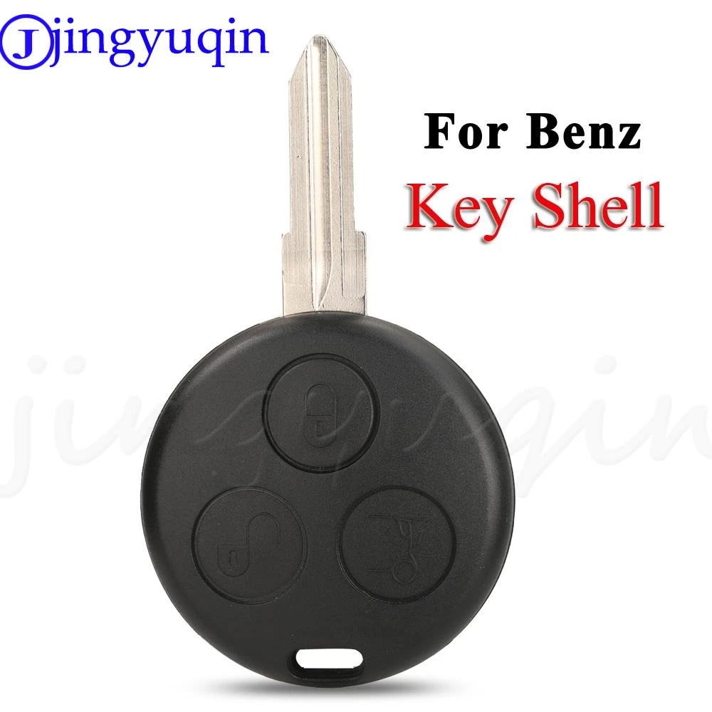 

3 Buttons Replacement Car Key Case Shell Cover for Benz Smart Car City Roadster Fortwo Uncut Blank Blade No Chip Styling