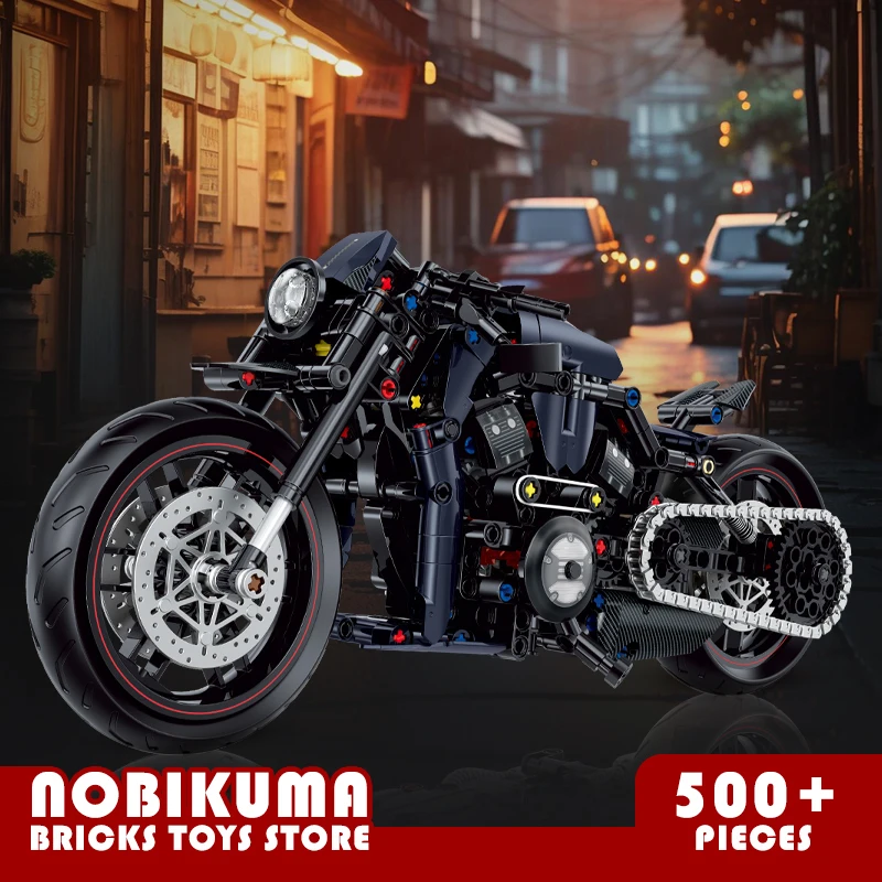 

MOC Bricks Speed Мотоцикл Набор 1:8 Городской Локомотив Строительные Блоки Детские Игрушки Высокотехнологичный Гоночный Мотоцикл 3D Модель Подарки Для Мальчиков