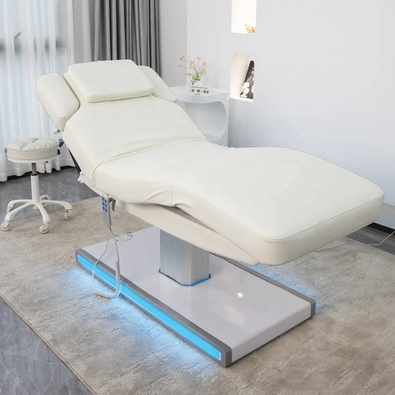 Electric Beauty Bed, PU Leather Massage Bed, Medical Aesthetic Chair, Premium Facial Eyelash Salon Spa Furniture