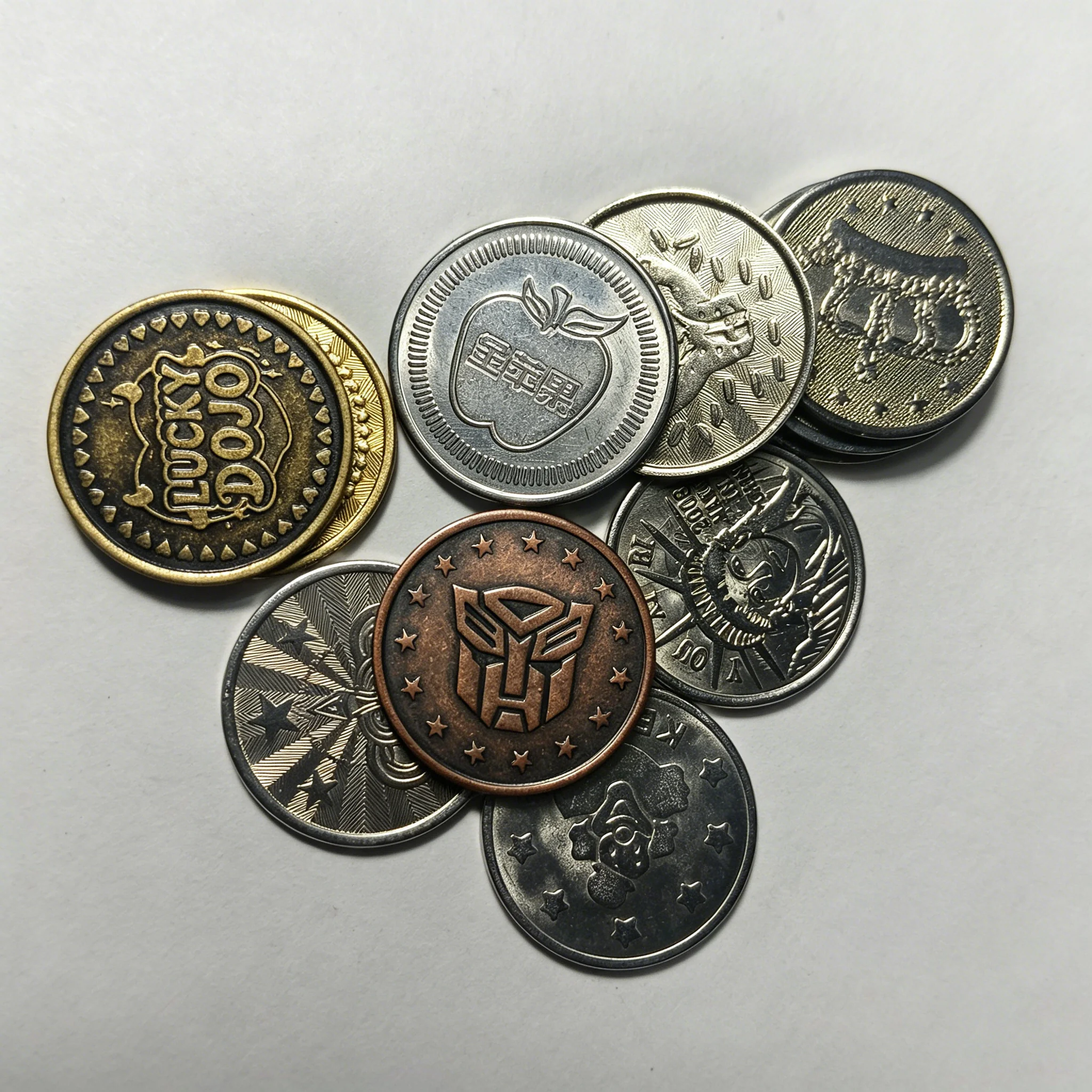 100 sztuk monet arcade ze stali nierdzewnej o średnicy 23/24/25 mm z wzorem korony, używanych do automatów do gier i automatów sprzedających. — zdjęcie produktu 6