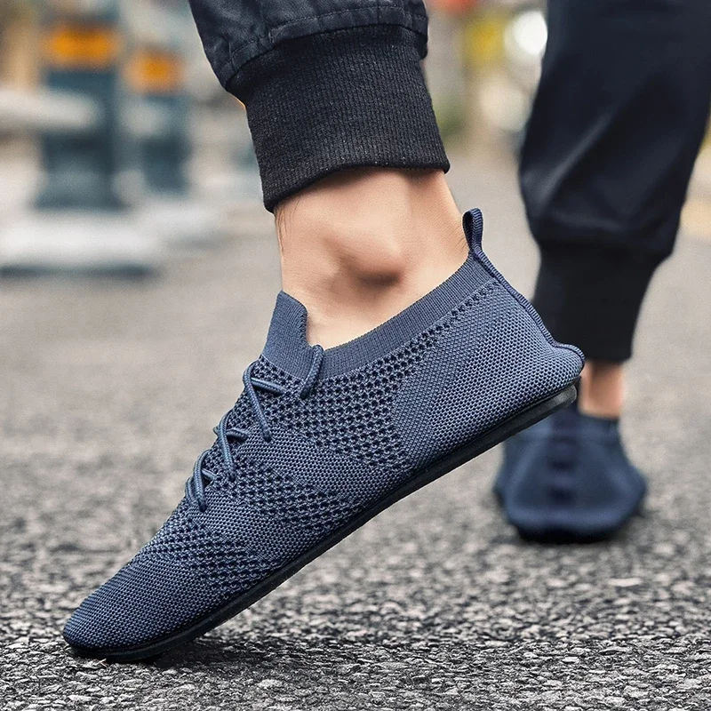 Maedef Ademende Heren Casual Schoenen Lichtgewicht Outdoor Mannelijke Wandelschoenen Anti-Slip Man Mesh Sneakers Slip On Flats Schoenen 2024