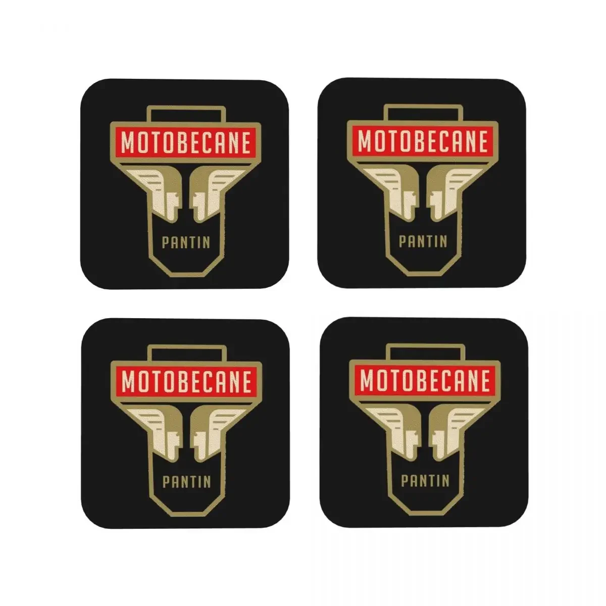 

Подставки под кружки Motobecane, кухонные подставки под посуду, водонепроницаемые изолирующие подставки для кофе, декоративные подставки для домашней посуды, набор из 4 штук