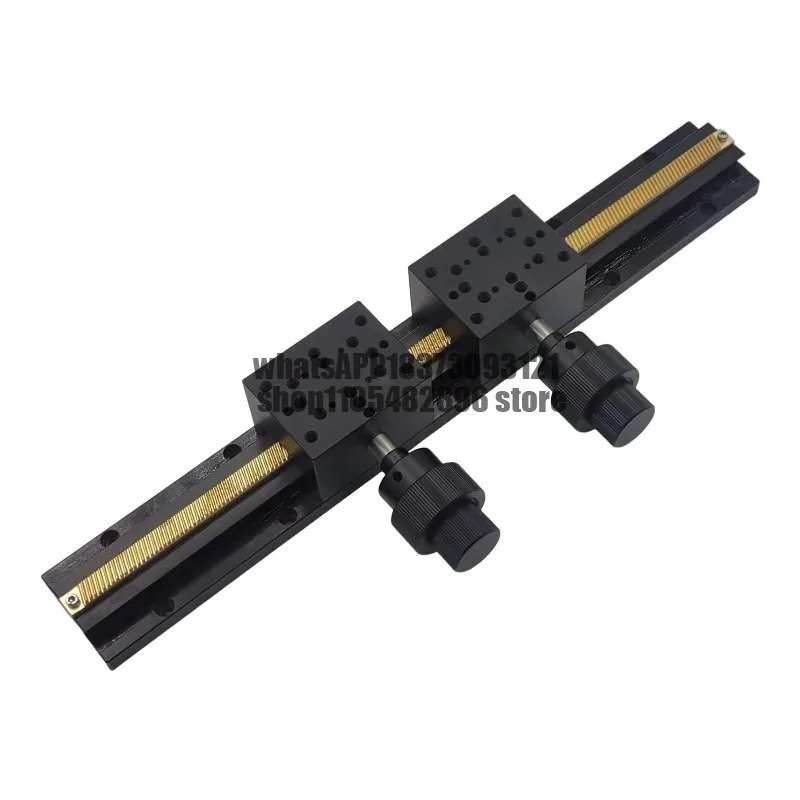 dovetail slot slide long stroke XLONG300-2 gear manual displacement fine adjustment platform