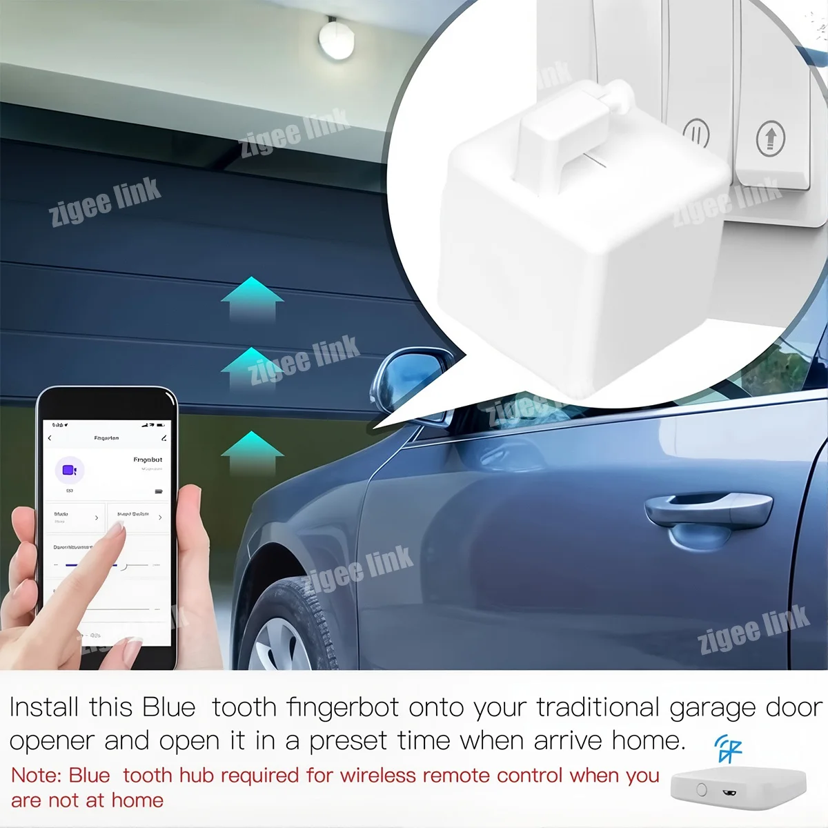 Smart Fingerbot Switch Bluetooth Robot Button Pusher Wireless Switch Bot APP Control Work With Tuya Alexa Google Home