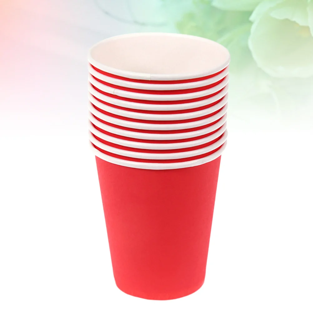 Gobelets en papier épais colorés, 50 pièces, environnement sûr, matériel artisanal fait à la main pour enfants, décoration de fête de maternelle, jetables