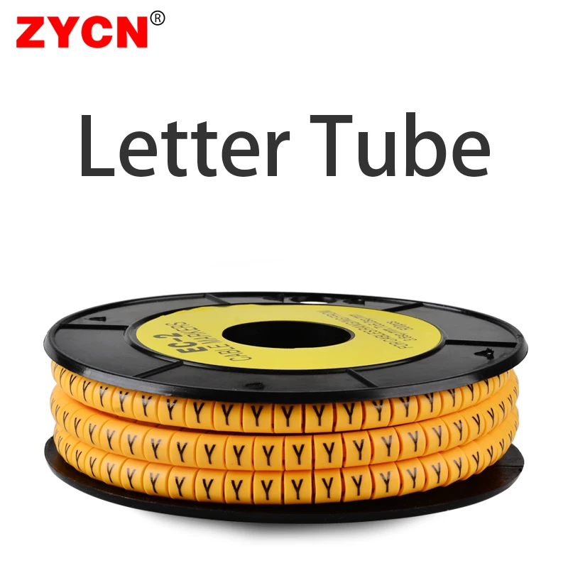 1 Volume Cable Marker Letter A-Z 1.5/2.5/4/6 mm² Colored Wire Spiral Wrapping PVC Insulation Label Pipe Network Antiskid Sleeve