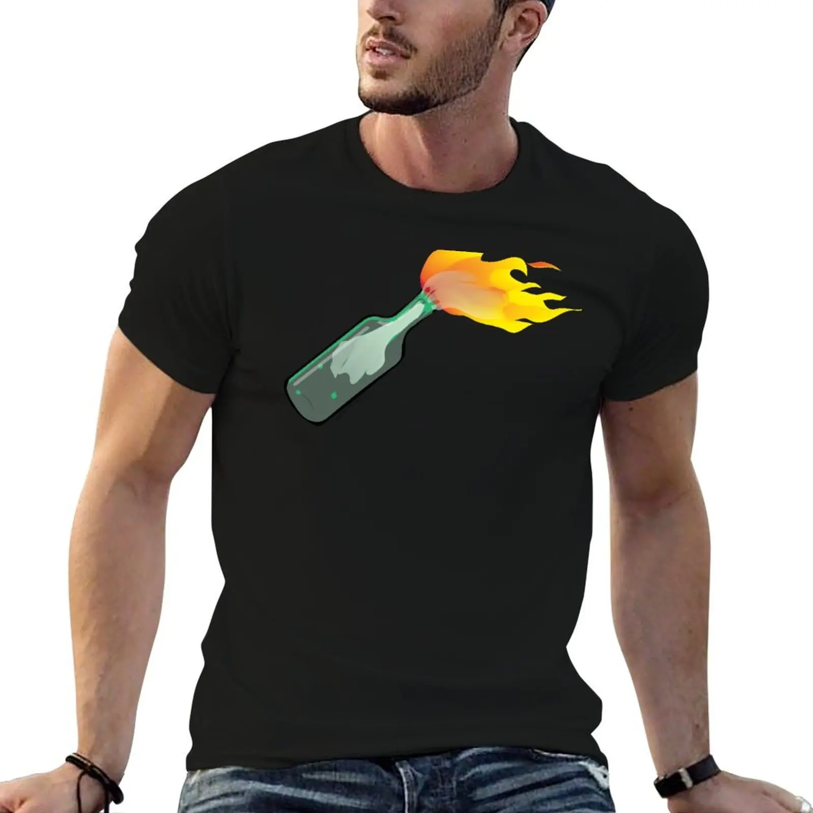 

Molotov Cocktail T-Shirt t shirts for man slim fit anime t shirts for man g man t shirts for men T-Shirt