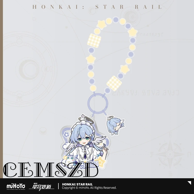 

[Genuine] Game Honkai Star Rail Silver Wolf Kafka Firefly Robin Cosplay Chain-Style Keychains Anime and Cartoon Accessories