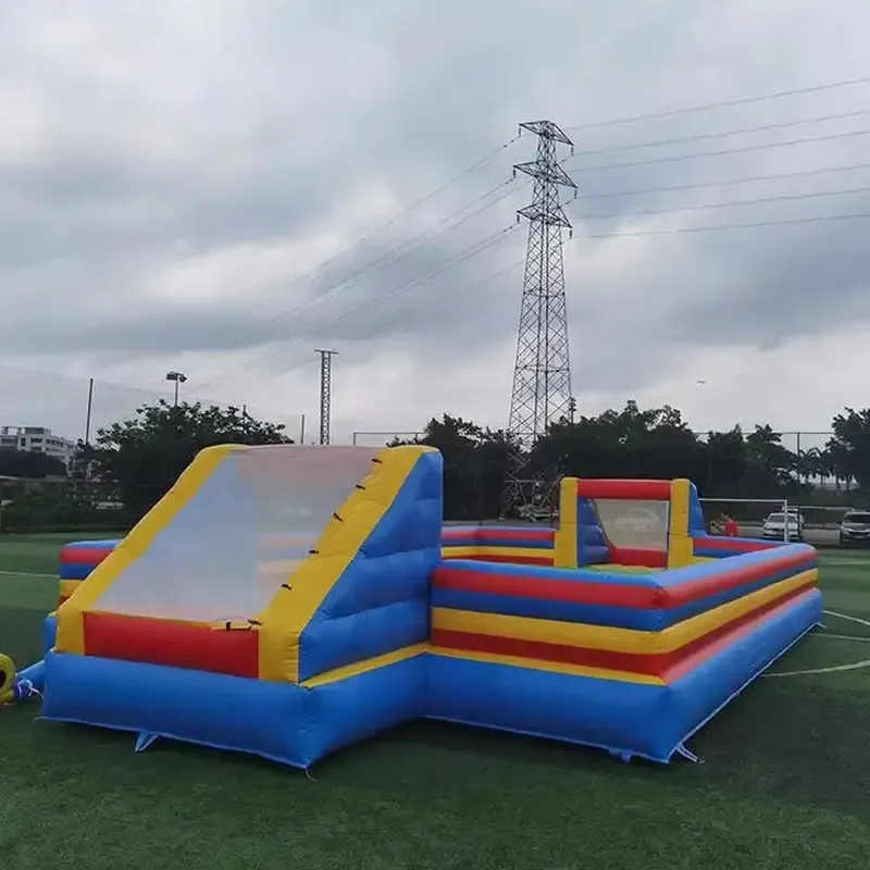 Inflatable Soccer Pool Table Football Billiard Ball Pitch InflatableWater Soap Football Field Kids Inflatable Soccer Court