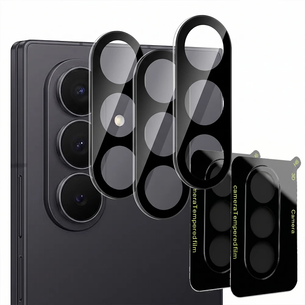 For Samsung Galaxy Z Fold 8 7 6 5 9H Hardness Transparent Camera Lens Tempered Glass Film Full Coverage Shatterproof Protection