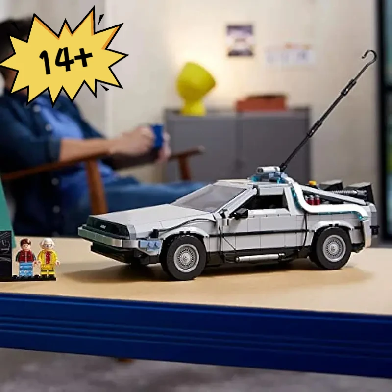 

Назад в будущее Машина времени DeLorean Модель Строительные блоки Детская сборная игрушка Подарок для мальчика