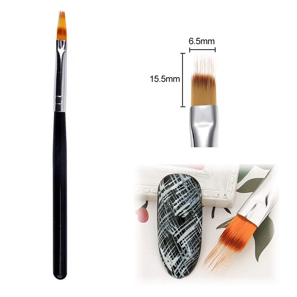 1 stücke Professionelle Dual-ended Nagel Bau Design Pinsel Nagel Gel Liner Französisch Spitze Verlängerung Stift UV Polnischen Gel nagel Kunst Werkzeuge