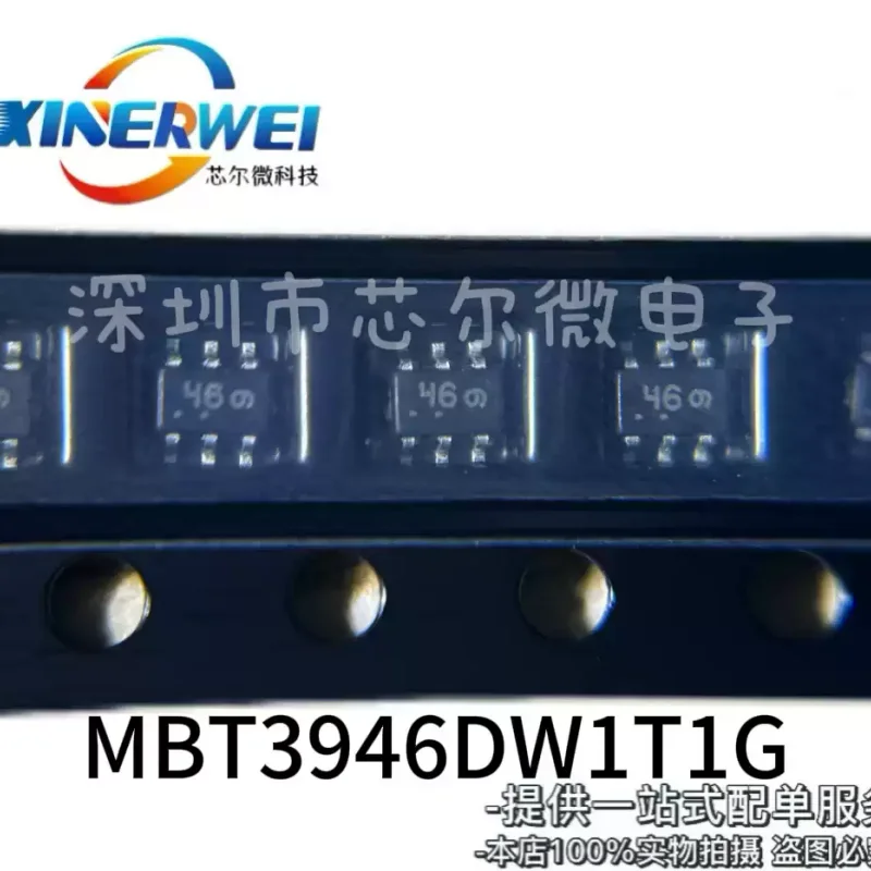 10-100pcs original MBT3946DW1T1G SOT363 silk screen 46 chip LMBT3946DW1T1G 40V