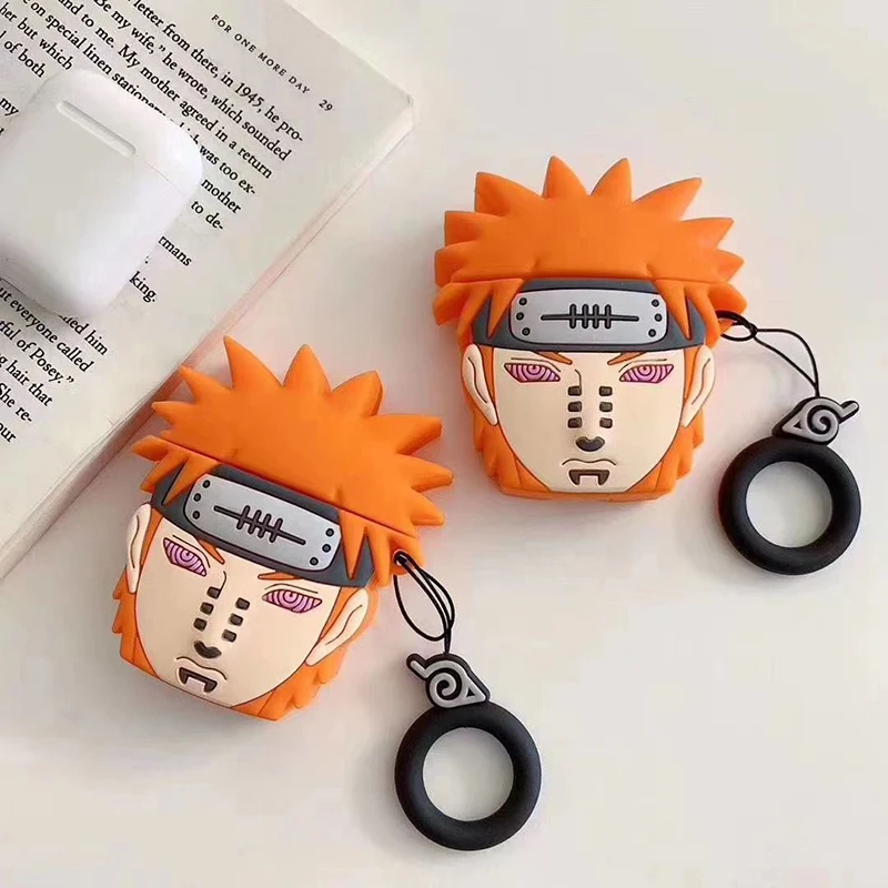 Anime Naruto 3D Silikon-Kopfhörerhülle Uzumaki Naruto Pain Schutzhülle für AirPods 2 Pro3 Anti-Drop Headset-Schale Geschenk für Fans – Detail 3
