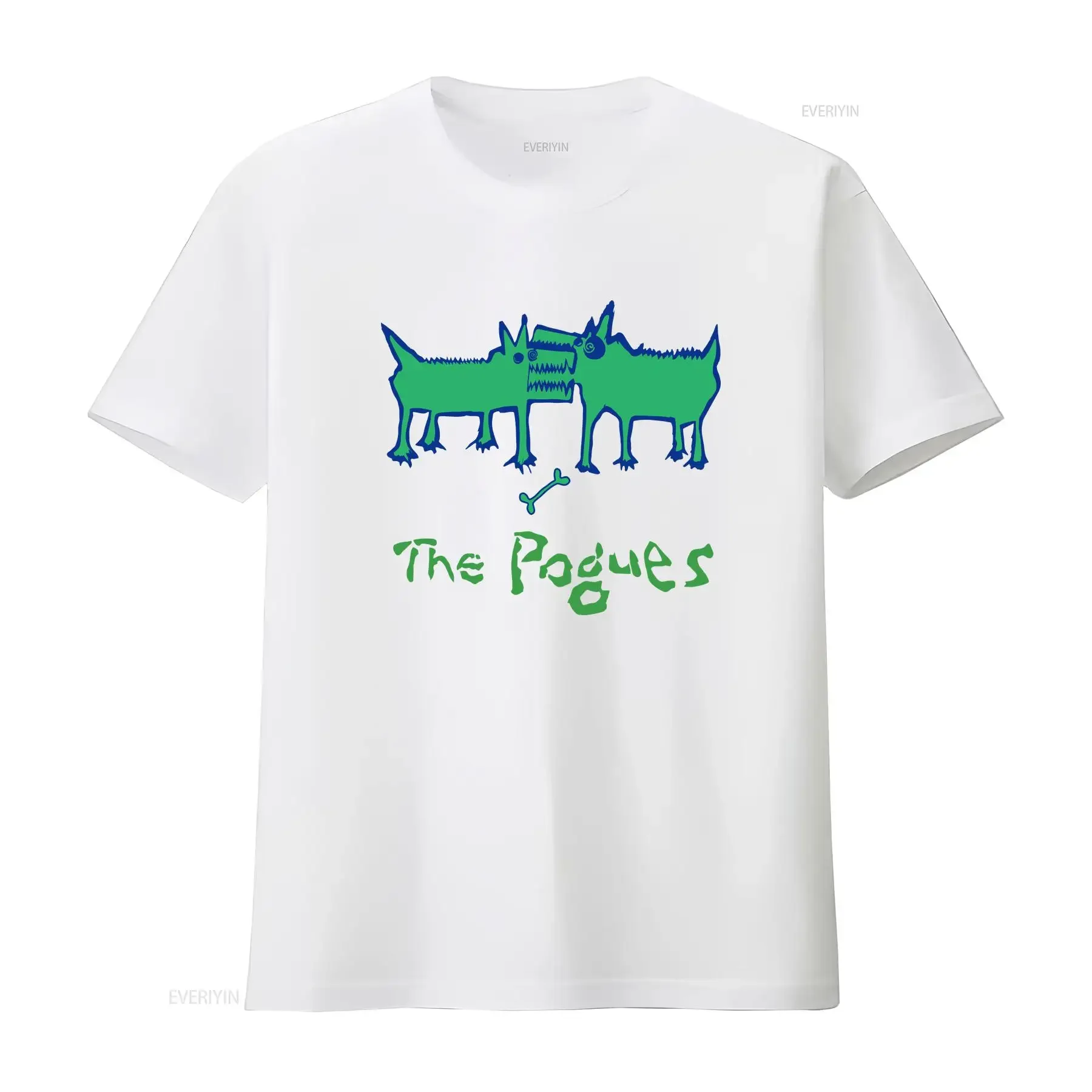 90s Style The Pogues Rough Shane MacGowan T Shirt Red S 5XL CC4492 long or short sleeves vintage Washed graphic homme fashion