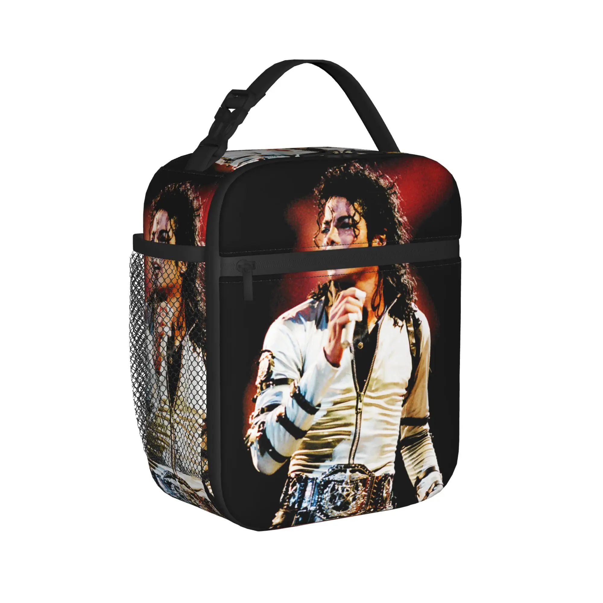 MJ Pop King Insulated Lunch Bag Cooler Bag Reusable,Lunch Container M-Michaels Leakproof Tote Lunch Box Girl Boy School  Outdoor
