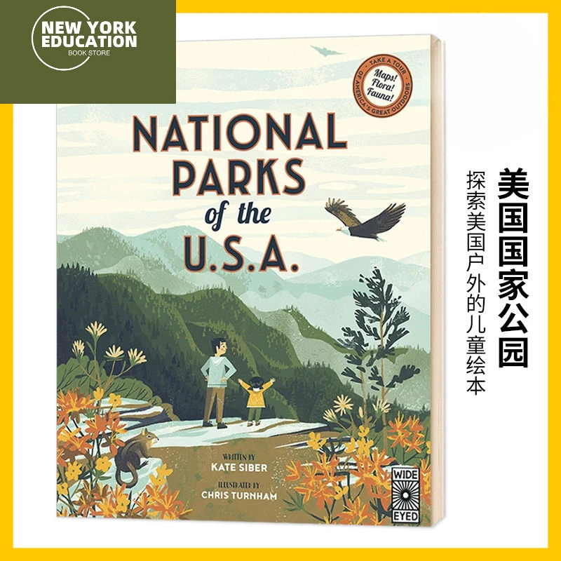 National Parks of The USA:Original English Hardcover Picture Book for Children Aged 3-6 Years Old.Enlightenment Livros Libros