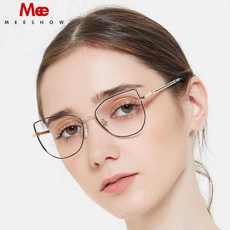 MEESHOW Glasses Woman Optical Lenses With Recipe Glases for Women Lunette Pour Femme Original Eyeglasses Women's Eyeglass Frame