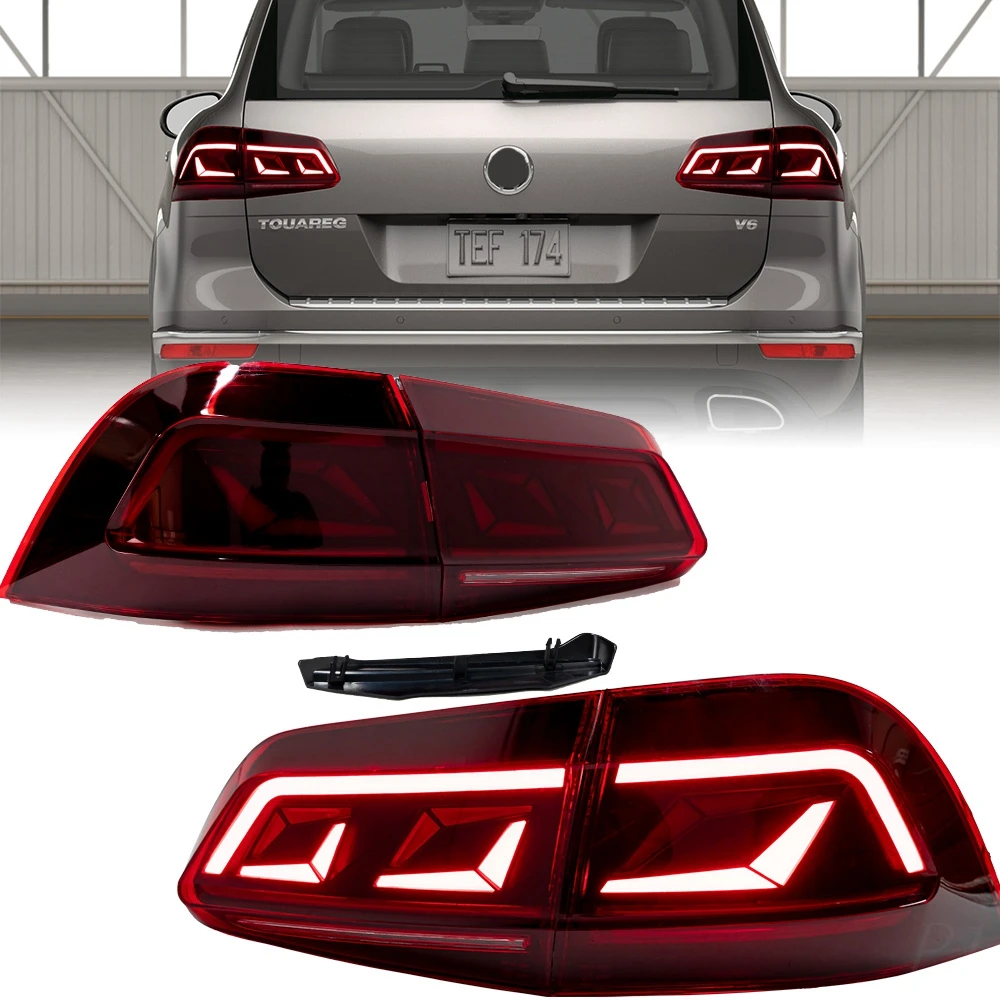 

Car For VW Touareg 2010-2018 Tail Lamp Led Fog Lights DRL Hella Tuning Light Car Accessories Passat New Style Tail Lights