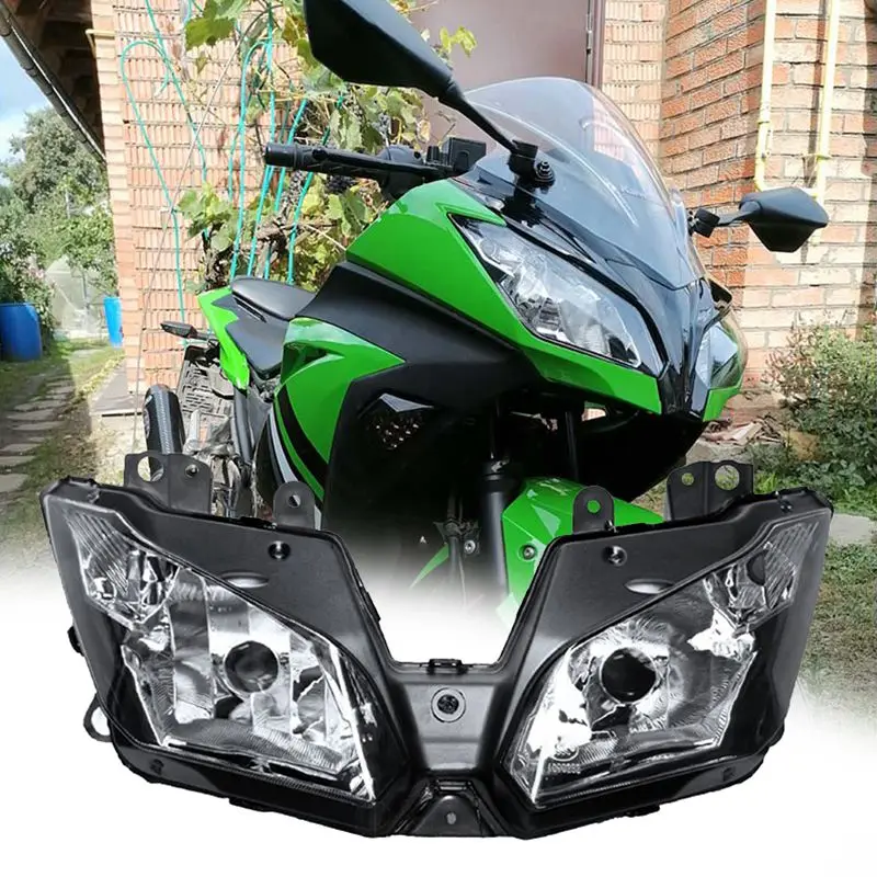 

Новинка для Kawasaki Ninja 300 300R EX300 2013 2014 2015 13 14 15 Сменные фары для мотоциклов Прозрачные Светильники