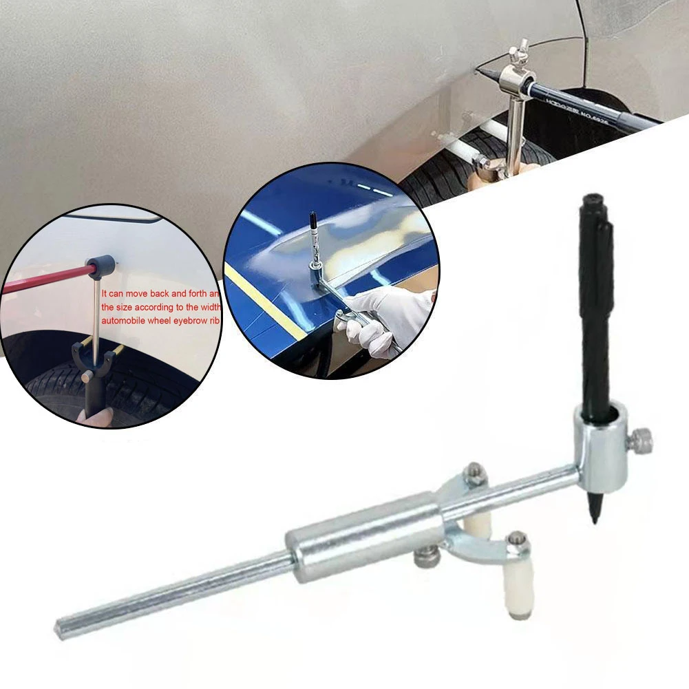 

Car Wheel Eyebrow Mark Scrapers Dent Repair Wheel Arch Cars Body Line Marking Parallels Scriber Sheet Metal Dents Repair Tools