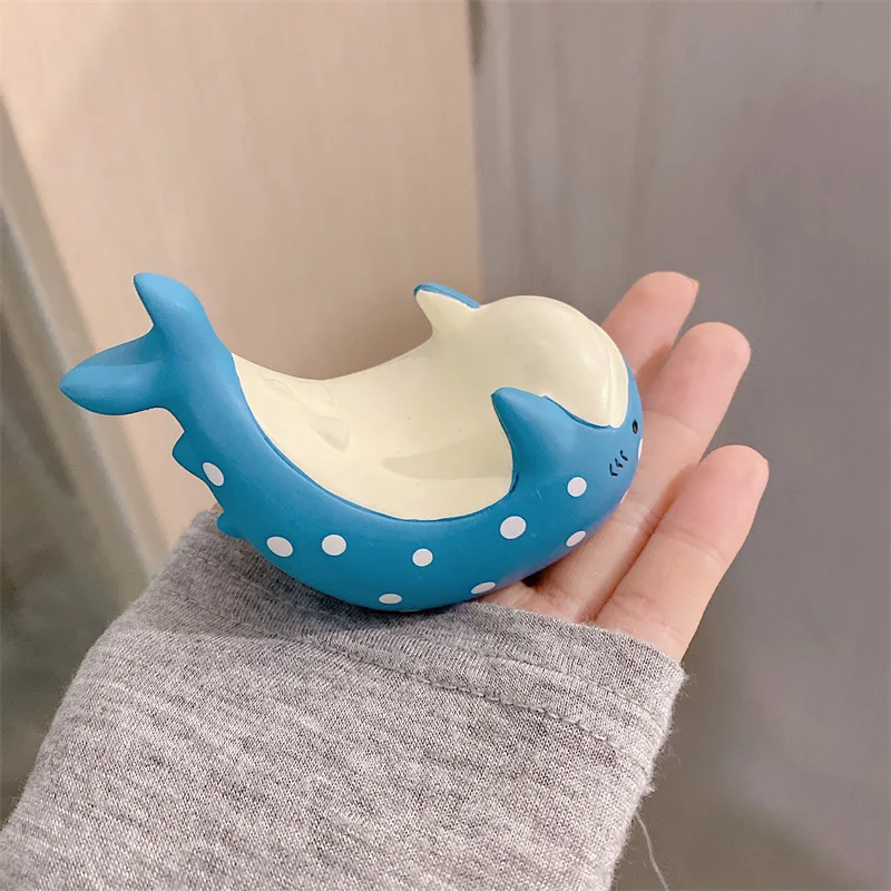 Penguin Desktop Stand Marine Life Phone Stand Aquarium Resin Lazy Dolphin Ornament Home Decor